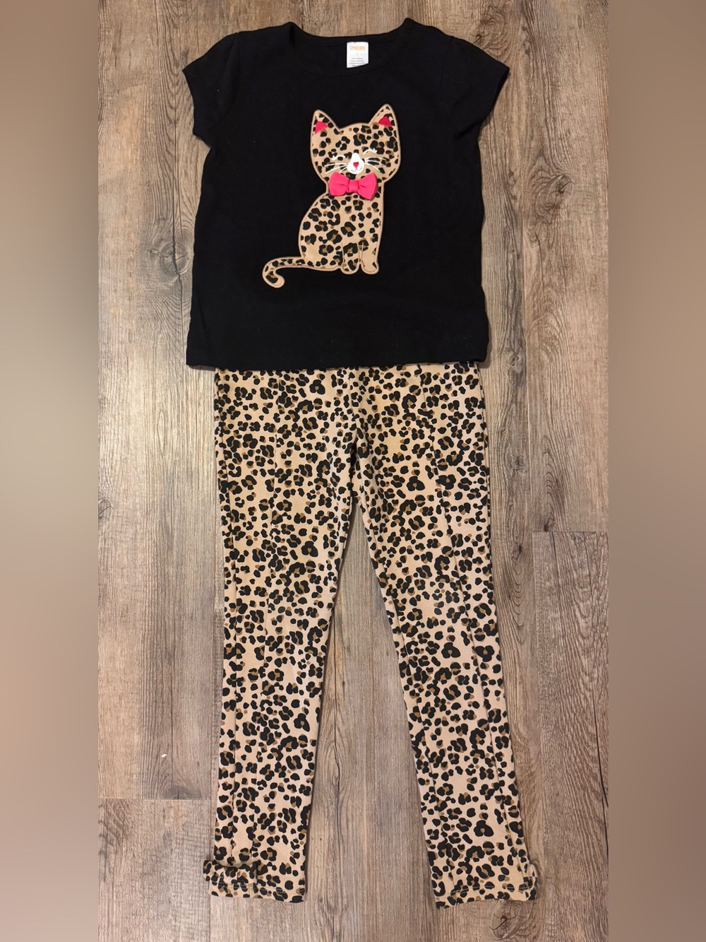 Gymboree Girls Cheetah/Cat Outfit - size 7